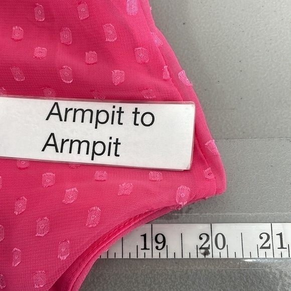 B. Smart Dress NWT Sleeveless Ruffles Knee Length Pink Junior 15 - Picture 14 of 16